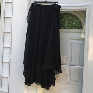 Black mesh skirt